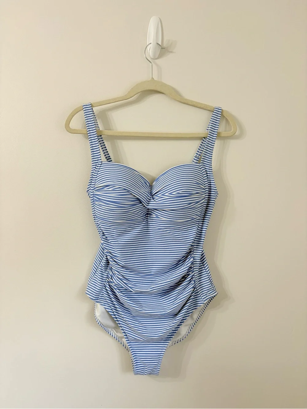 NIPTUCK SWIM Blue Sorrento Stripe Joanne One Piece Swimsuit Coastal Classic Chic - Picture 2 of 7